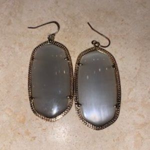 Kendra Scott Danielle Gold Earrings in Slate